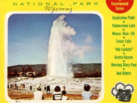 Yellowstone National Park - View-Master 3 Reel Packet - 1950s Views - Vintage - (ECO-A306-S4) on Sale