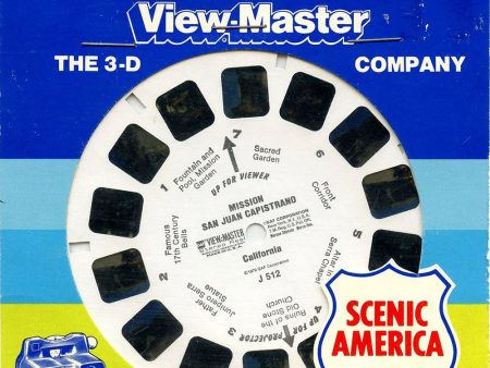 San Juan Capistrano, California - View-Master ON LOCATION Single Reel - vintage - (REL-J512) Cheap