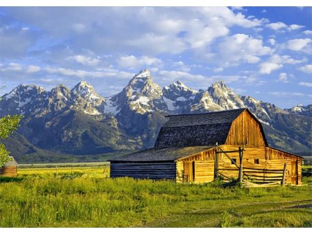 Tetons with Barn - 3D Lenticular Postcard Greeting Card - NEW on Sale