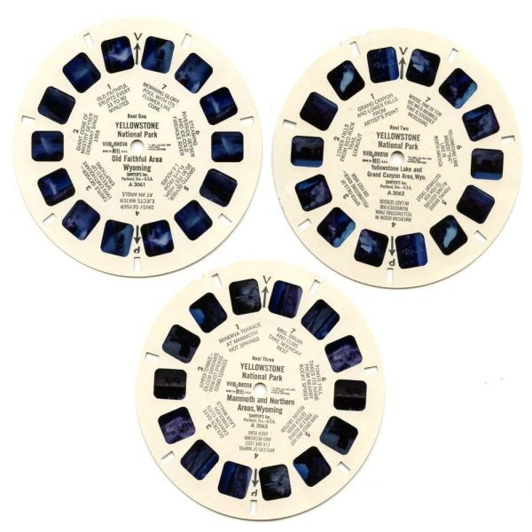 Yellowstone National Park - View-Master 3 Reel Packet - 1960s Views - Vintage - (PKT-A306-S5) For Sale