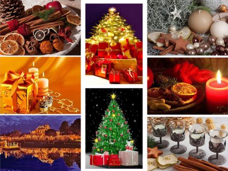 Christmas Card Assortment - 8 3D Postcard Lenticular Greeting Post Cards - SPECIAL LOW PRICE Online Hot Sale