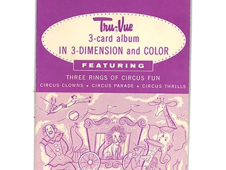 CIRCUS - Tru-Vue - 3 card album - Vintage Online Sale