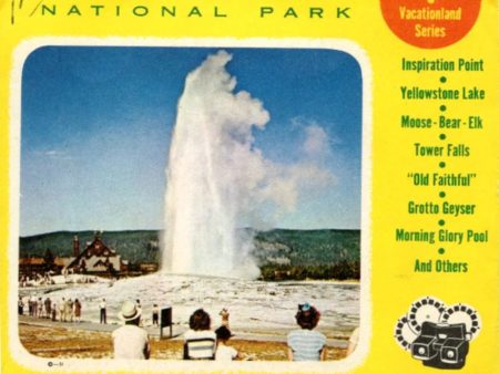 Yellowstone National Park - View-Master 3 Reel Packet - 1950s Views - Vintage - (ECO-A306-S4-a) Online Sale