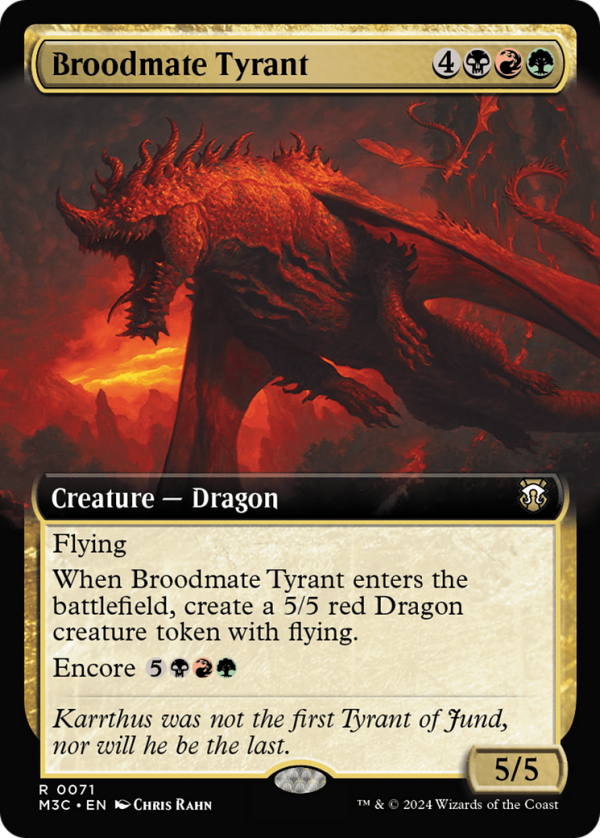 Broodmate Tyrant (Extended Art) [Modern Horizons 3 Commander] Hot on Sale