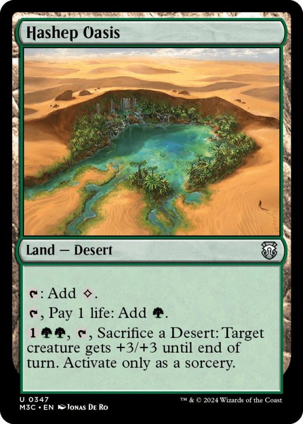 Hashep Oasis [Modern Horizons 3 Commander] For Sale