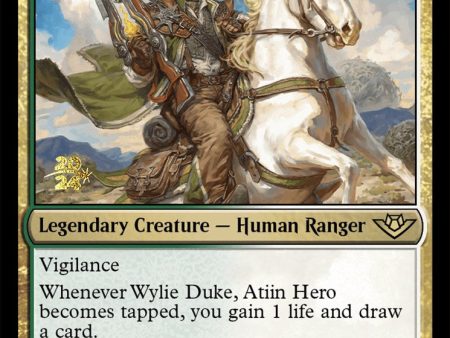 Wylie Duke, Atiin Hero [Outlaws of Thunder Junction Prerelease Promos] Online